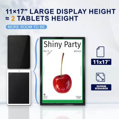 6-pack Magnetic Sign Holder, 11x17 Black Magnetic Paper Holder - color: Black, size: 11x17 - 6 Pack