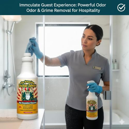 Bio-Enzyme Cleaner Concentrate – Professional Enzyme Cleaner for Odor, Grime, Germs, Mold, Organic Buildup & Surface Residue – Non-Toxic, Residue-Free Cleaner for Homes, Facilities & Operations