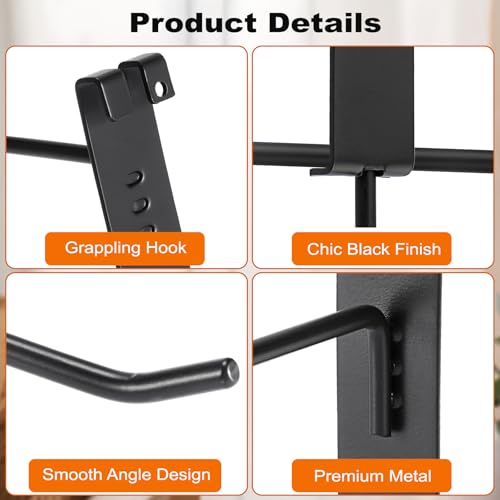 Gridwall Hooks, 35 Pack Metal Grid Hangers for Retail Workspace, 8 Inch