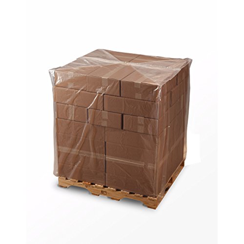 54" x 44" x 72" x 1.5 mil Clear Eco-Manufactured Plastic Pallet Top Covers (Roll of 75)