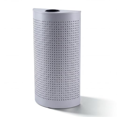 BreezeHug 12 Gallon Commercial Trash Can Stainless Steel Open-Top Waste Bin