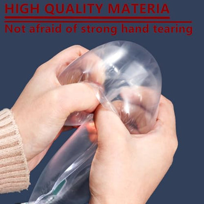 50 Pieces Packaging Air Bags, Clear Air Bubble Bag Air Cushions Buffer Bags Inflatable Air Packaging Protector Bag with Free Pump, 4x6 Inches