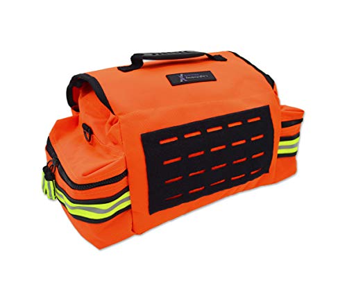 Lightning X Small Medic First Responder EMT Trauma Bag Stocked First Aid Trauma Fill Kit A - color: Fluorescent Orange