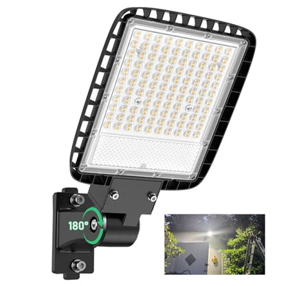 LED Parking Lot Light - 150W 6000K 120V Led Barn Light Outdoor Pole Light with Photocell Sensor - 22500lm Wall Mount Commercial Street Area Lighting for Yard Garage House Porch - size: 6000K