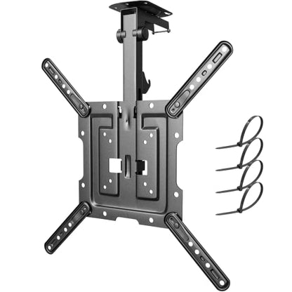 Flip Down TV Mount for Most 23'' to 55'' TVs, Manual Ceiling TV Mount