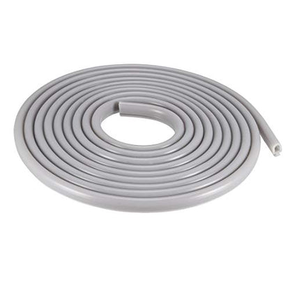 uxcell T-Slot Mount Window Weatherstrip Seal 6.5mm Bulb Bubble for 4mm Slot 5 Meters Long Gray - size: 5m