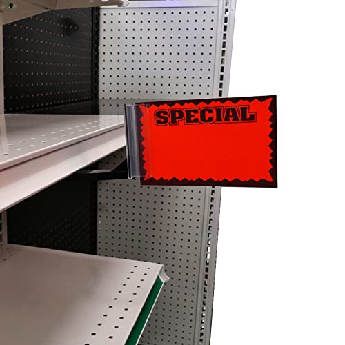 Magnetic Protruding Gondola Shelf Sign Holder, Stick Out Aisle Sign Display, Black, 20 Pack - size: 20 Pack
