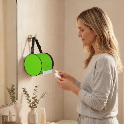 Logo Text Photo Custom Cylinder Tissue Holder,Toilet Hanging Tissues Box for Bathroom Home Travel - color: Logo Text Photo Custom