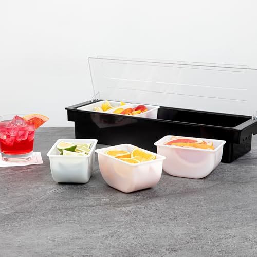 Restaurantware White Plastic Pint Insert, 5.5 x 3.5 x 2.8 In - size: 1.25 Pint