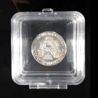 Hinged Display Boxes with Elastic Membranes for Safe keeping and Safe Shipping of Optics, Gem Stones, Diamonds, Paper Currency, Coins, Watch parts & other Fragile collectible Item (1.25x1.25)