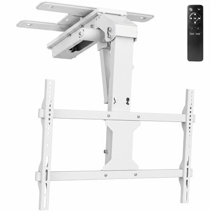 VIVO Swivel Electric Ceiling TV Mount, 37-70 in Screens, MOUNT-E-FD75CW-S - color: White, size: 37-70" TVs