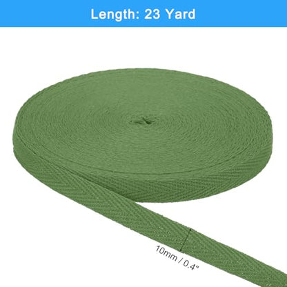 uxcell 23 Yards Cotton Twill Tape, 3/8-inch Herringbone Webbing Ribbon Bias Binding Tapes for Clothes Sewing, DIY Crafting (Blue Green) - color: Blue Green, size: 3/8-inch