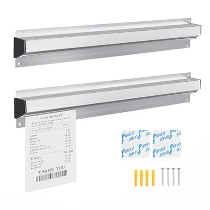 Ticket Holder for Restaurant, 16/18/24/28/30" Ticket Check Rack Restaurant Order Receipt Holder Ticket Rail Display Slide Ticket Rack for Commercial Kitchen Cafes Pubs Bars (18 Inch) - size: 18 Inch