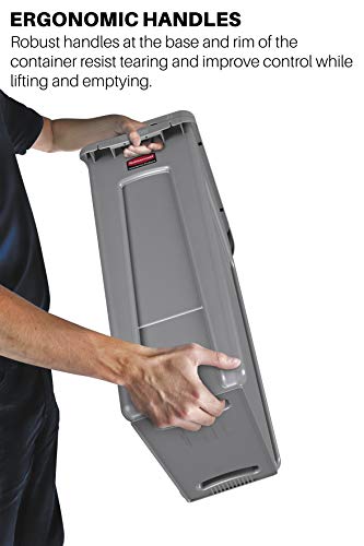 Rubbermaid Commercial Products Slim Jim Can, Blue, 23-Gal, Pack of 4 - color: Blue, size: 23 Gal