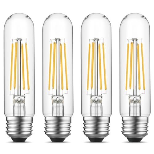 5" T10 Tubular LED Light Bulb, 60W Eq, Dimmable, Cool White 4000K, 4-Pack - color: Cool White, size: 5 Inch- 4 Count