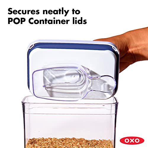 OXO Good Grips POP Container 1/2 Cup Scoop, Clear (Pack of 2)