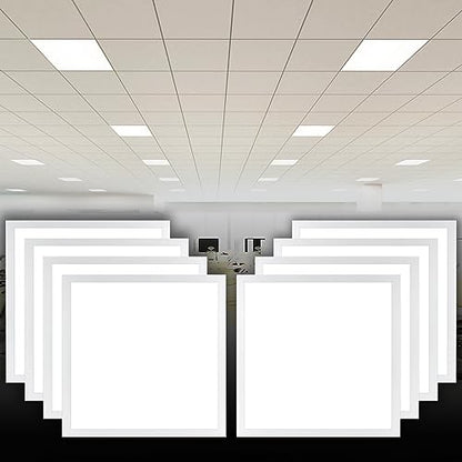 CycevSun 2x2 LED Flat Panel Light Drop Ceiling, 0-10V Dimmable, 8 Pack - size: 2x2 FT