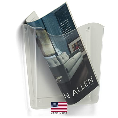 Officemate Unbreakable Vertical Wall File, Letter Size, Clear - size: (Pack of 1)
