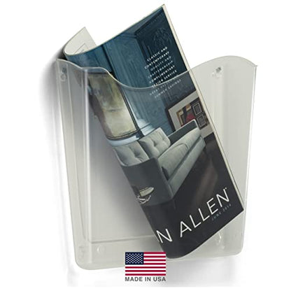 Officemate Unbreakable Vertical Wall File, Letter Size, Clear - size: (Pack of 1)