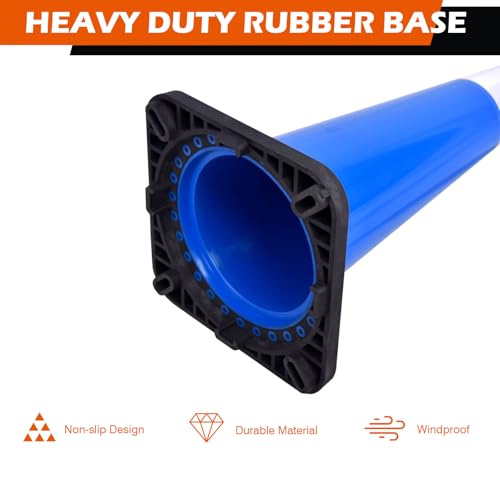 4-Pack Blue Reflective Traffic Cones 36" - Road Safety - color: Blue, size: 36inch