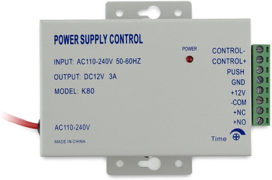Waterproof Metal RFID+PIN Code Door Entry and Exit verification System & 600lbs Electric Magnetic Lock+110V Power Supply+RFID Keychains/Cards - style: In/Out Control