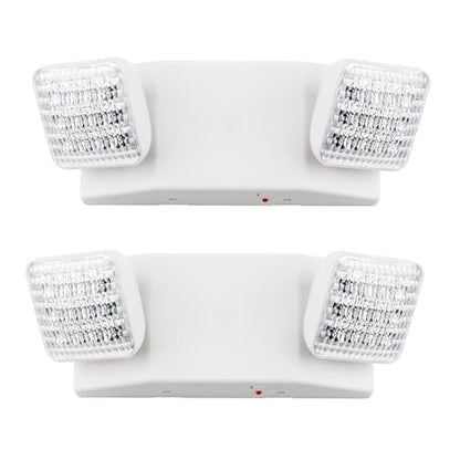 LIT-PaTH LED Emergency Light for Business, Battery Backup, 2 Pack - size: 2 pack