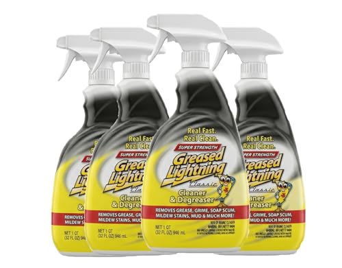 Greased Lightning Super Strength Multi-Purpose Cleaner & Degreaser, 32 fl oz 4 Pack