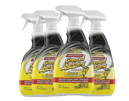 Greased Lightning Super Strength Multi-Purpose Cleaner & Degreaser, 32 fl oz 4 Pack
