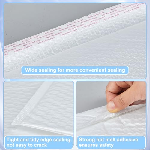 Ireer 40 Pack 14 x 19'' Extra Large Bubble Mailers Padded Envelopes, White - size: 14 x 19"