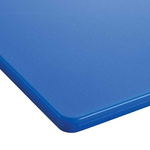 Winco 18" x 24" Blue Heavy-Duty Plastic Cutting Board, Medium (Set of 6) - color: Blue, size: 18" x 24" x 1/2"