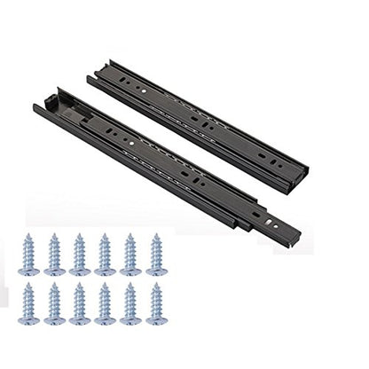 Full Extension Less Noise Ball Bearing Drawer Slides, 12 Inches, 4-Pair - size: 12 Inch (Pack of 4), style: 4 Pairs