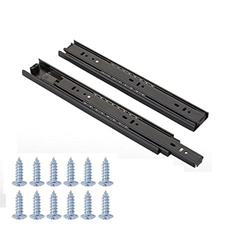 Full Extension Less Noise Ball Bearing Drawer Slides, 12 Inches, 4-Pair - size: 12 Inch (Pack of 4), style: 4 Pairs