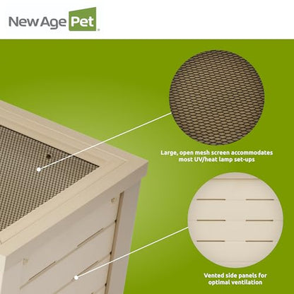 New Age Pet® ECOFLEX® 24" Small Reptile Enclosure, Maple - color: Tan, size: Small
