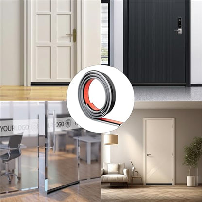 Esufeir 39” Under Door Draft Stopper with Brush,Black - color: Black, size: 39" X 1Pack