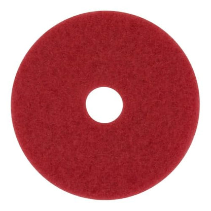 3M Red Buffer Pad 5100, 18 in, 5/Case - size: 18 inches