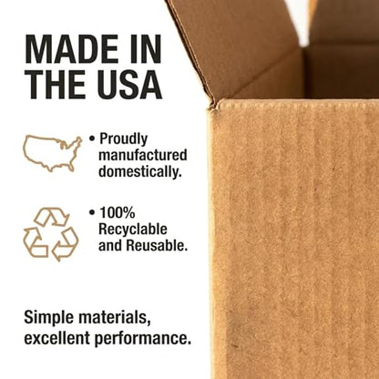 BOX USA Large Moving Boxes 20"L x 20"W x 15"H 6-Pack - Corrugated Cardboard Box for Shipping, Mailing, Packing, Packaging and Storage - size: 20x20x15" Large 6-Pk