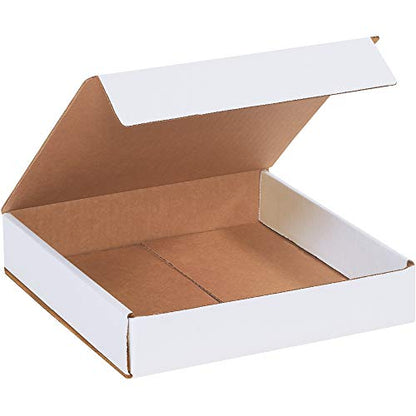 AVIDITI Small Shipping Boxes 10"L x 10"W x 2"H, 50-Pack | Foldable Corrugated Cardboard Crush-Proof Box for Shipping, Packing, Moving and Storage 10x10x2 - size: 10 x 10 x 2