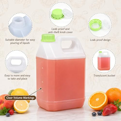 ASEVAT 2.5 Gallon Plastic Jug with Pump and 100 mL Measuring Cup, Heavy-Duty Translucent Liquid Storage Container with Handle for Laundry Detergent, Cleaning Solutions and Bulk Liquids - size: 320 Ounces