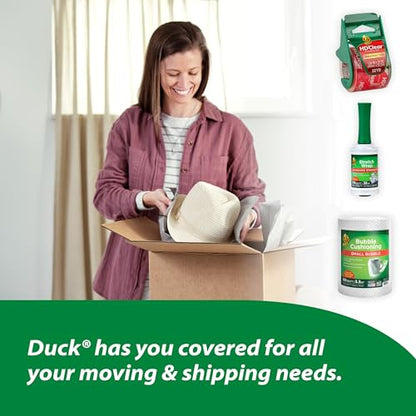 Duck HD Clear Packing Tape Refills - 4 Rolls of Heavy Duty Shipping and Moving Packing Tape - Clear Strong Packaging Tape for Boxes, Packing and Moving Supplies - 1.88 in. x 54.6 Yards (240378) - size: 4 Rolls (Pack of 6), style: Refill