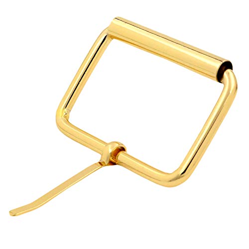 BIKICOCO Roller Buckle, 2 Inches Heel Rolling Bar Buckles for Bags Leather Webbing Straps - color: Gold X 10 Pcs