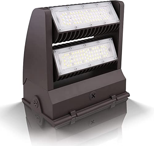 120W Rotatable LED Wall Pack Light 5000K Adjustable Head Outdoor Fixture - color: 120W