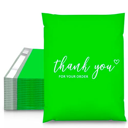 JinRuiKJ Thank You Poly Mailers 10x13 Inch, 25 PCS, Green - color: Green, size: 10*13inch 25pcs