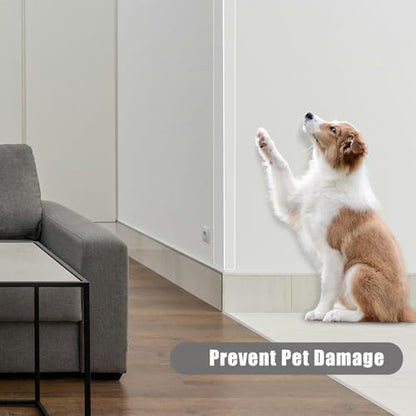4 PCS Self-Adhesive Plastic Wall Corner Protectors for Wall,Door,Tables