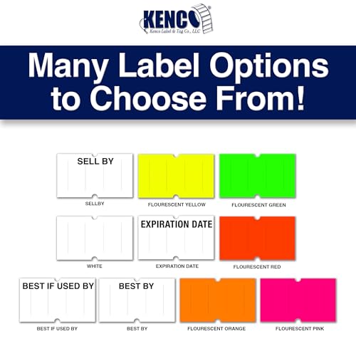 Kenco BK 1 Line Price Gun Kit - Includes 6,000 Labels, 2 Ink Rollers, Label Scraper - 8 Digit Labeler for Pricing, Dating, and Coding (BK-1 KIT 240,000 Labels) - size: BK-1 KIT 240,000 LABELS