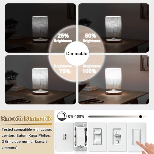 3.2 Inch 5000K Daylight White E26 LED Bulb 60 Watt Equal, AC 120V 600LM Edison Bulbs Dimmable, 6W T10 T30 Filament Light Bulbs Clear Glass for Fan Pendant Wall Light, ETL Certified-4 Pack - size: 3 Inch 6W (4 Count)