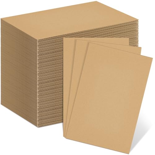 Henoyso 110 Pack 4 X 6 Inch Brown Cardboard Sheets - color: Brown, size: 4 x 6 Inch