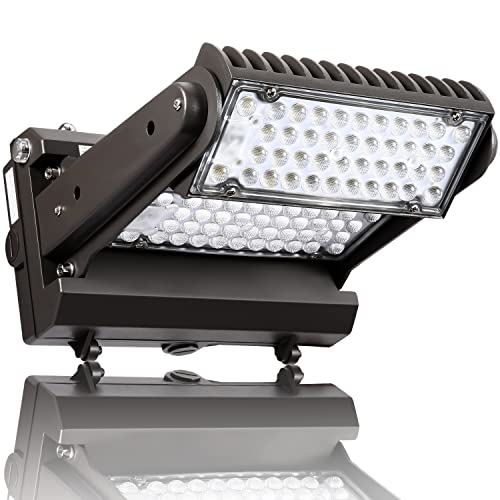 Rotatable LED Wall Pack Light with Dusk to Dawn Photocell, 150W 21000LM 800-1000W HPS/HID Equiv., 5000K Daylight ETL Commercial Outdoor Security Lighting for Warehouse, Entrance, Parking, Garage - size: 150W