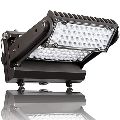 Rotatable LED Wall Pack Light with Dusk to Dawn Photocell, 150W 21000LM 800-1000W HPS/HID Equiv., 5000K Daylight ETL Commercial Outdoor Security Lighting for Warehouse, Entrance, Parking, Garage - size: 150W