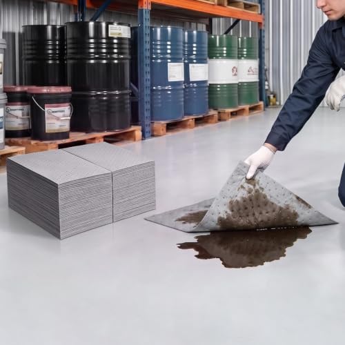 VEVOR Oil & Water Absorbent Pads 30in x 150ft 1-Roll Medium-Duty Absorbing