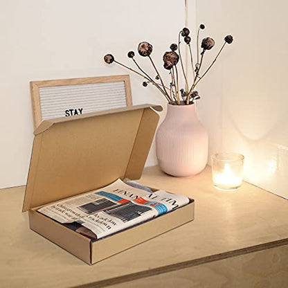 PHAREGE 25 Pack 13x10x2 inch Cardboard Shipping Boxes, Brown Mailing Box - color: Brown, size: 13x10x2 inch 25 Pack